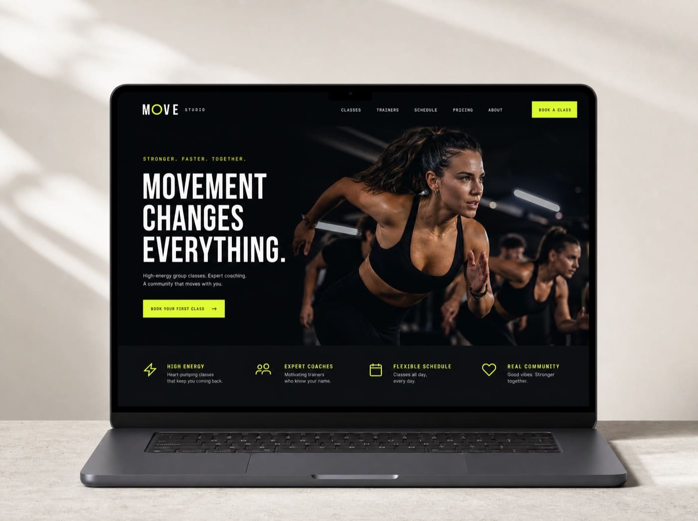 MOVE website concept by The Now Designs